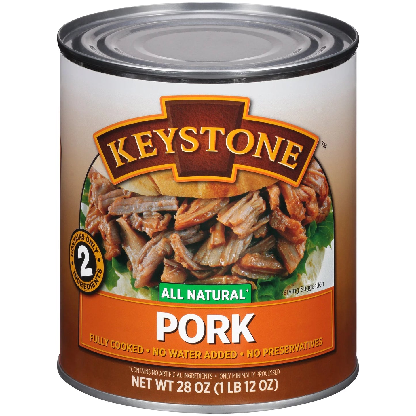 (3 Cans Pack) Keystone All Natural Pork 28 oz Can ✅ Emergency Survival Food For Camping Hiking and Backpacking Ready to Eat ✅